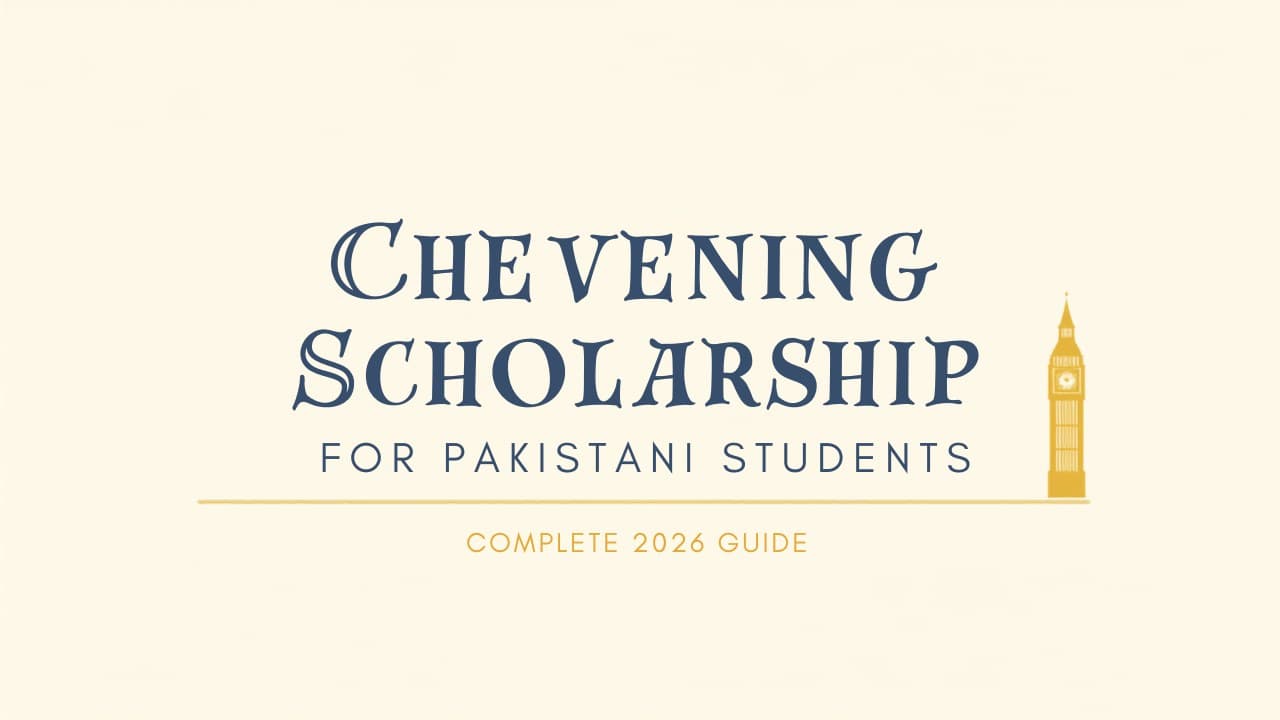 Chevening Scholarship for Pakistani Students Complete 2026 Guide
