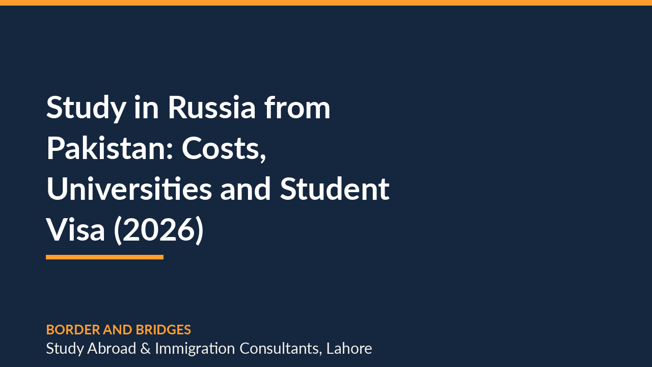 Study in Russia from Pakistan: Costs, Universities and Student Visa (2026)