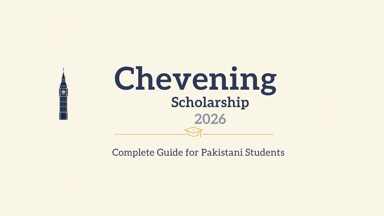 Chevening Scholarship 2026 complete guide for Pakistani students