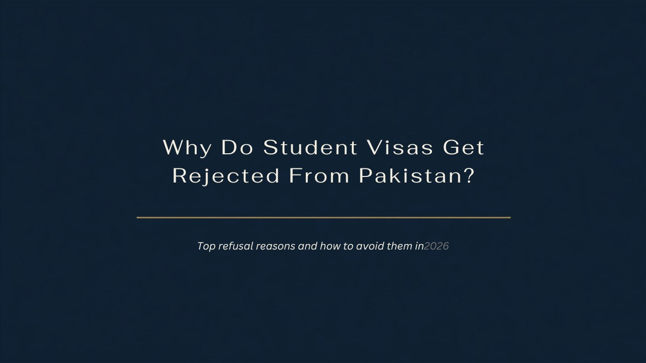 Why do student visas get rejected from Pakistan?