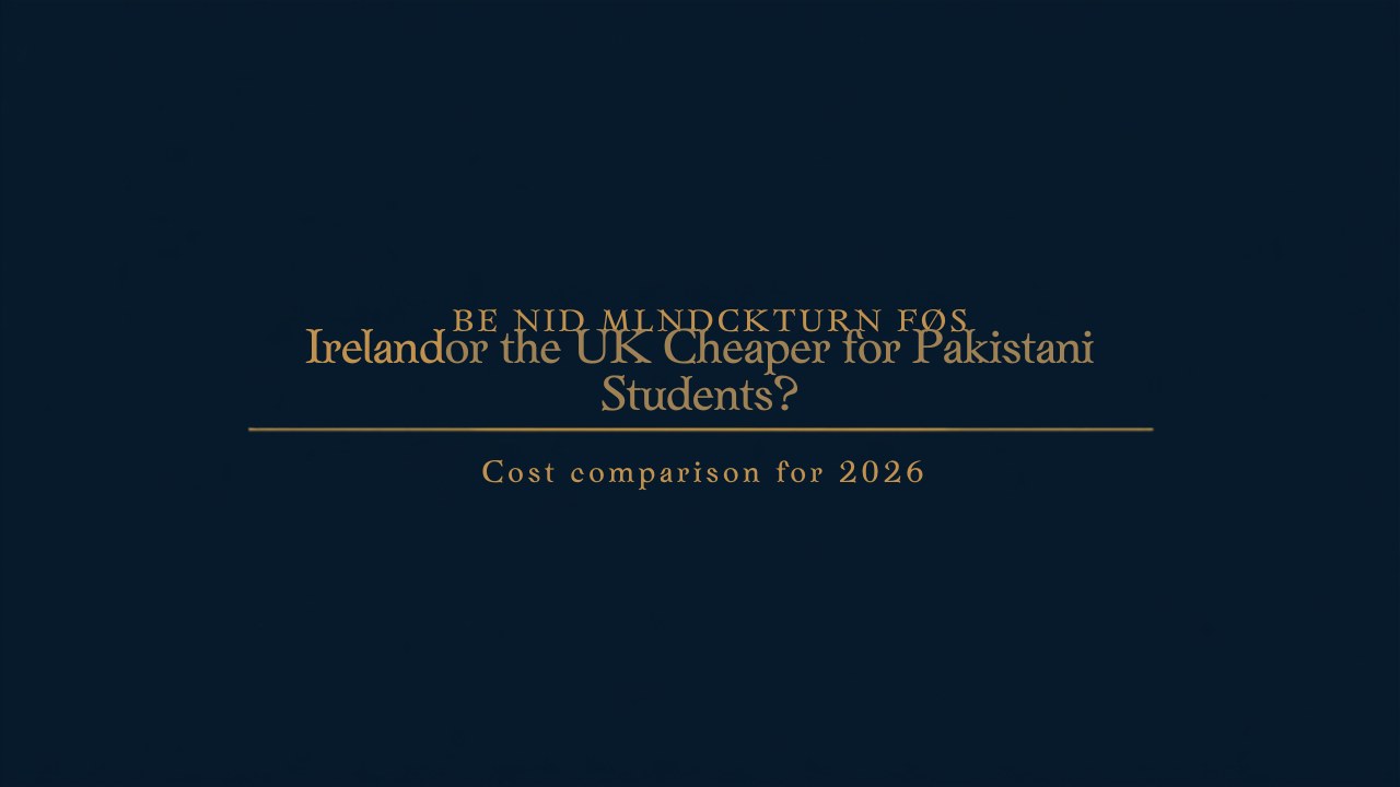 Is Ireland or the UK cheaper for Pakistani students?