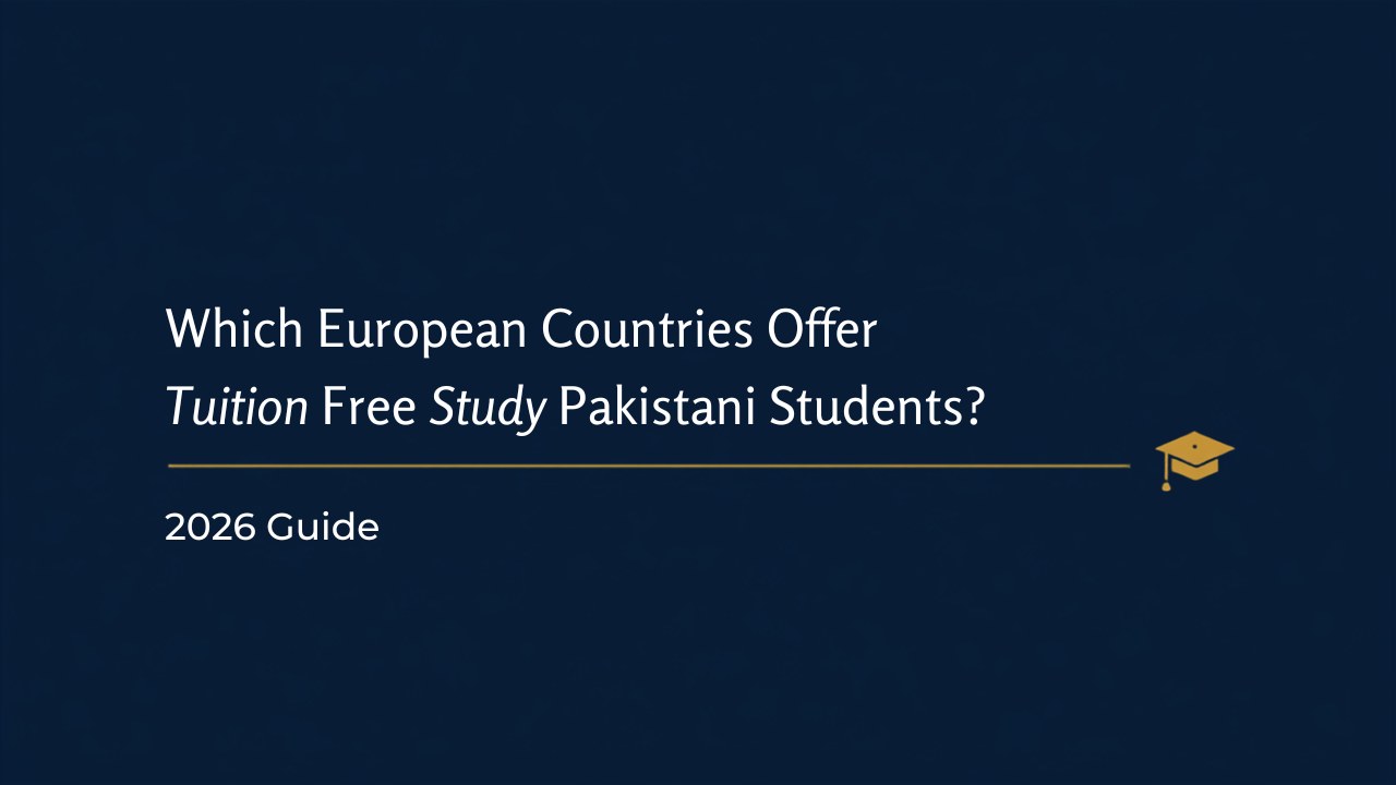 Which European countries offer tuition-free study for Pakistani students?