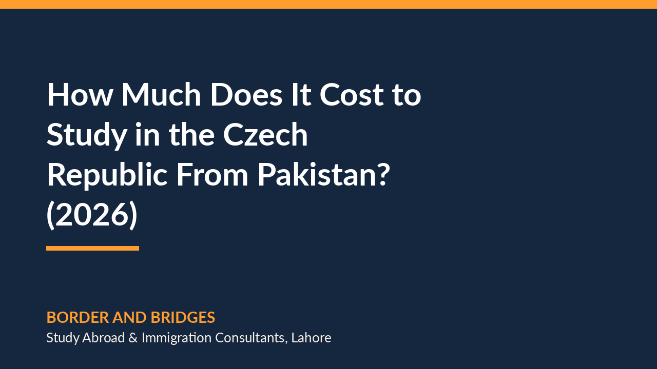 How Much Does It Cost to Study in the Czech Republic From Pakistan? (2026)