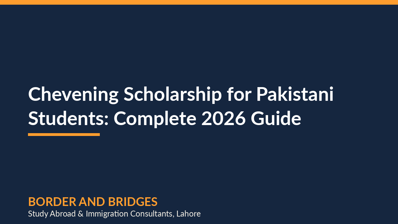 Chevening Scholarship for Pakistani Students: Complete 2026 Guide