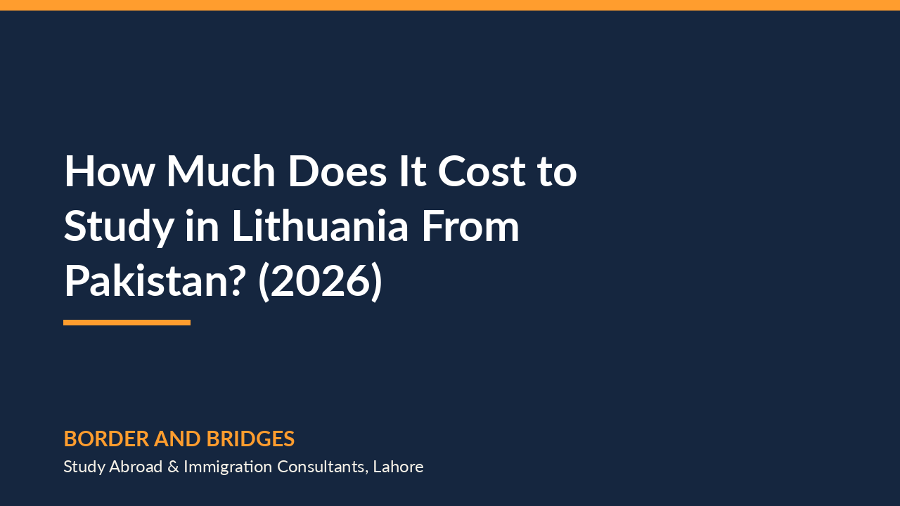 How Much Does It Cost to Study in Lithuania From Pakistan? (2026)