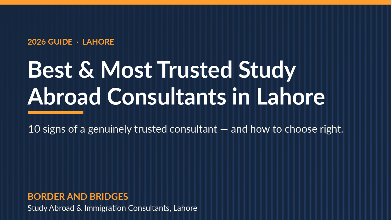 Best and most trusted study abroad consultants in Lahore 2026