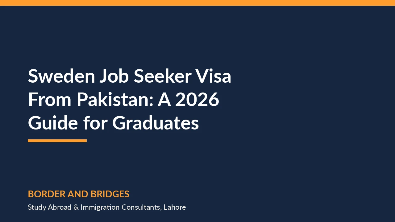 Sweden job seeker visa explained for Pakistani master's graduates in 2026