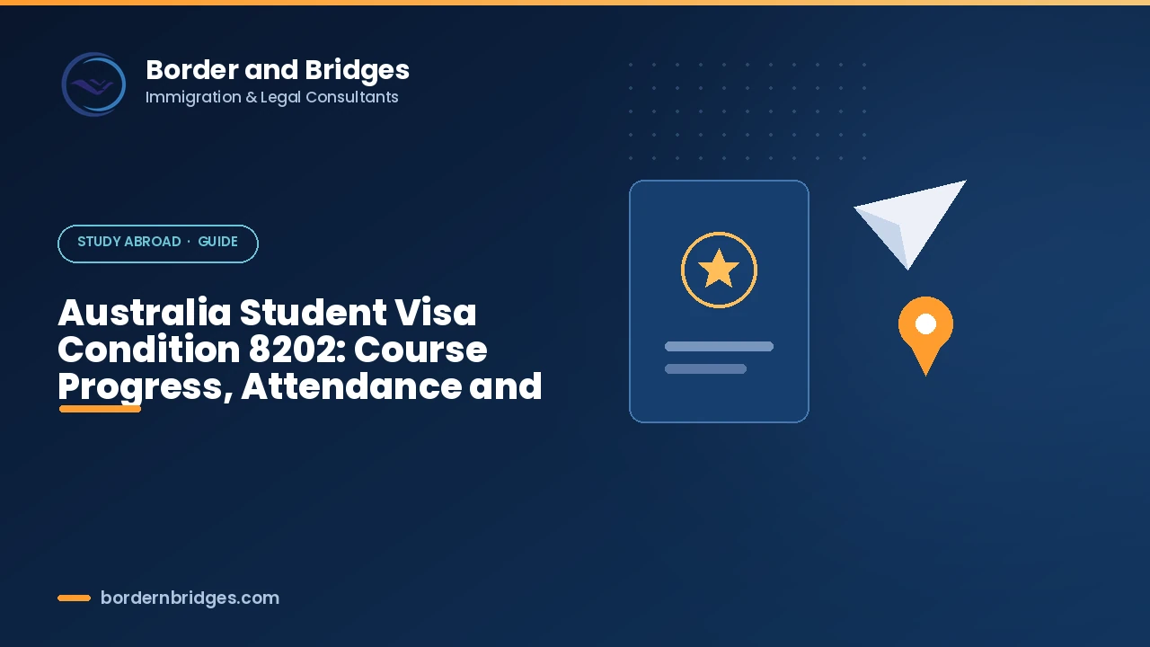 Australia student visa condition 8202 course progress and attendance obligations for Pakistani students