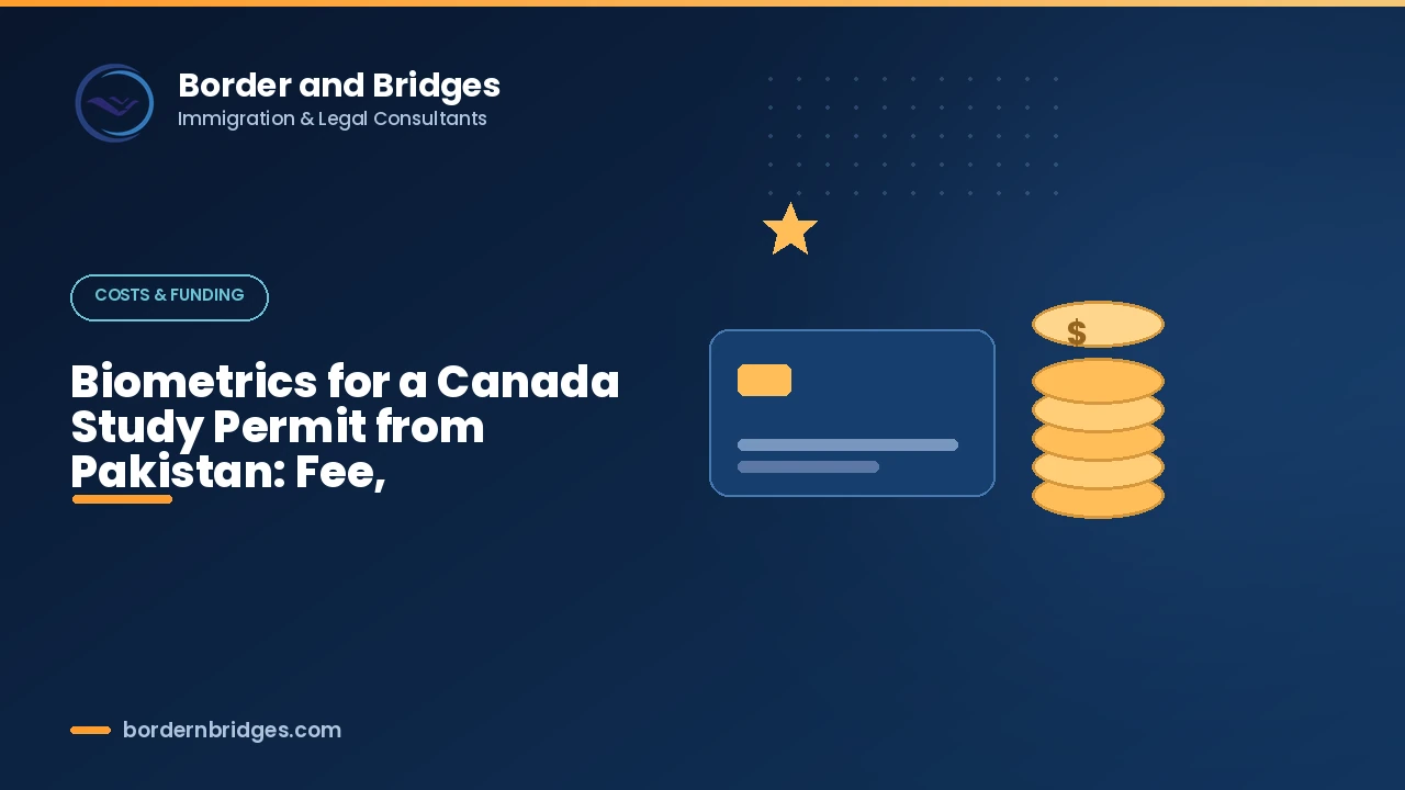 How Pakistani students give biometrics for a Canada study permit at a visa application centre