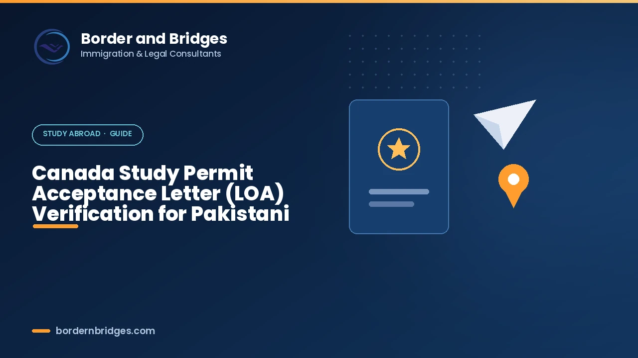Canada study permit letter of acceptance (LOA) verification explained for Pakistani students in 2026