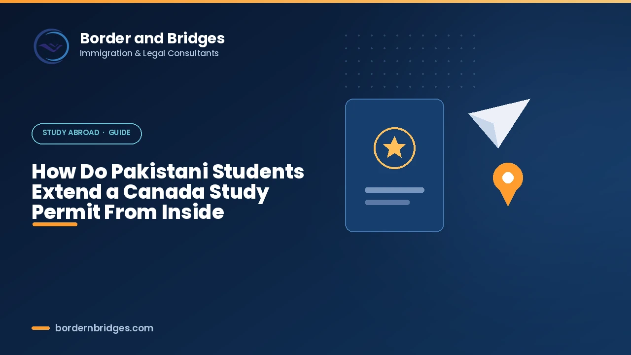 Extending a Canada study permit from inside Canada, guide for Pakistani students 2026