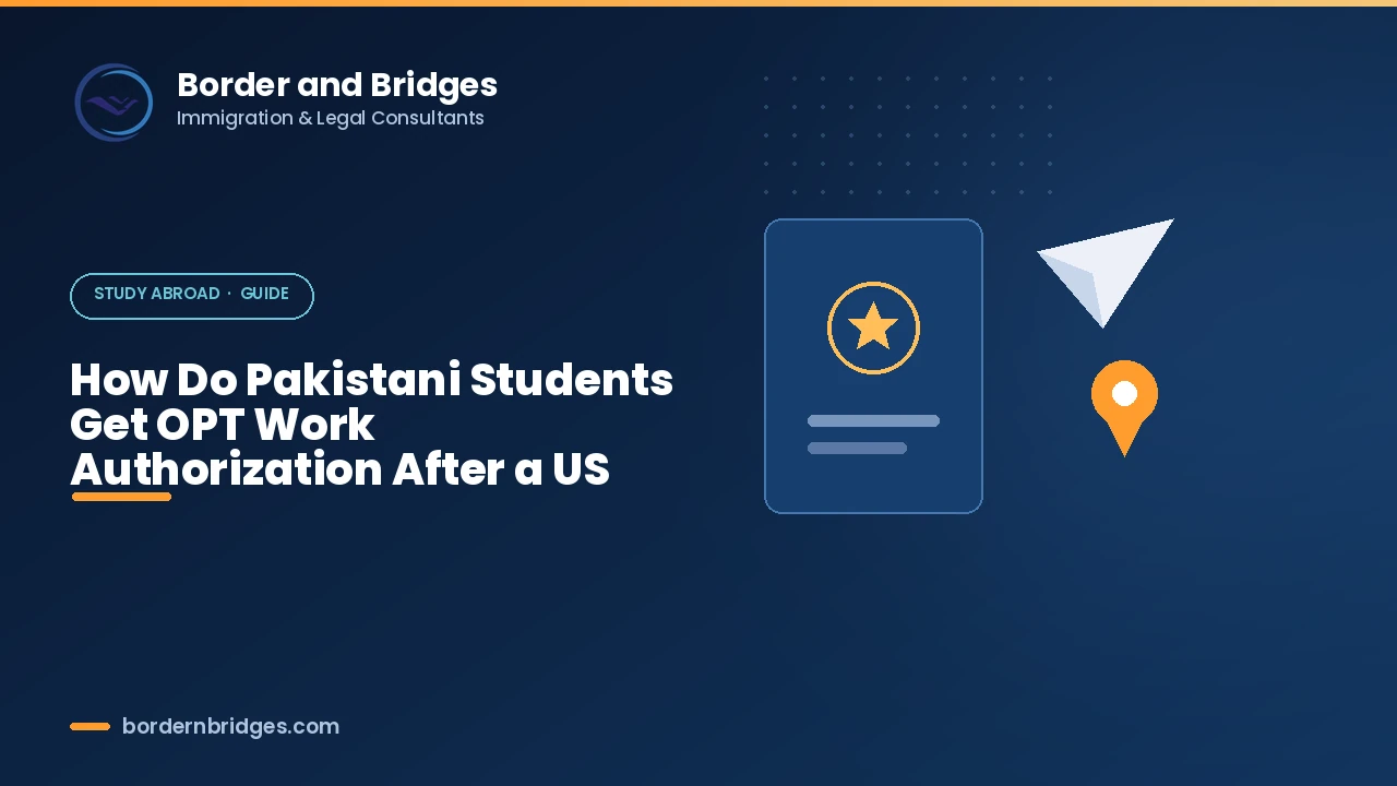 Pakistani F-1 graduate holding a US Employment Authorization Document for OPT work