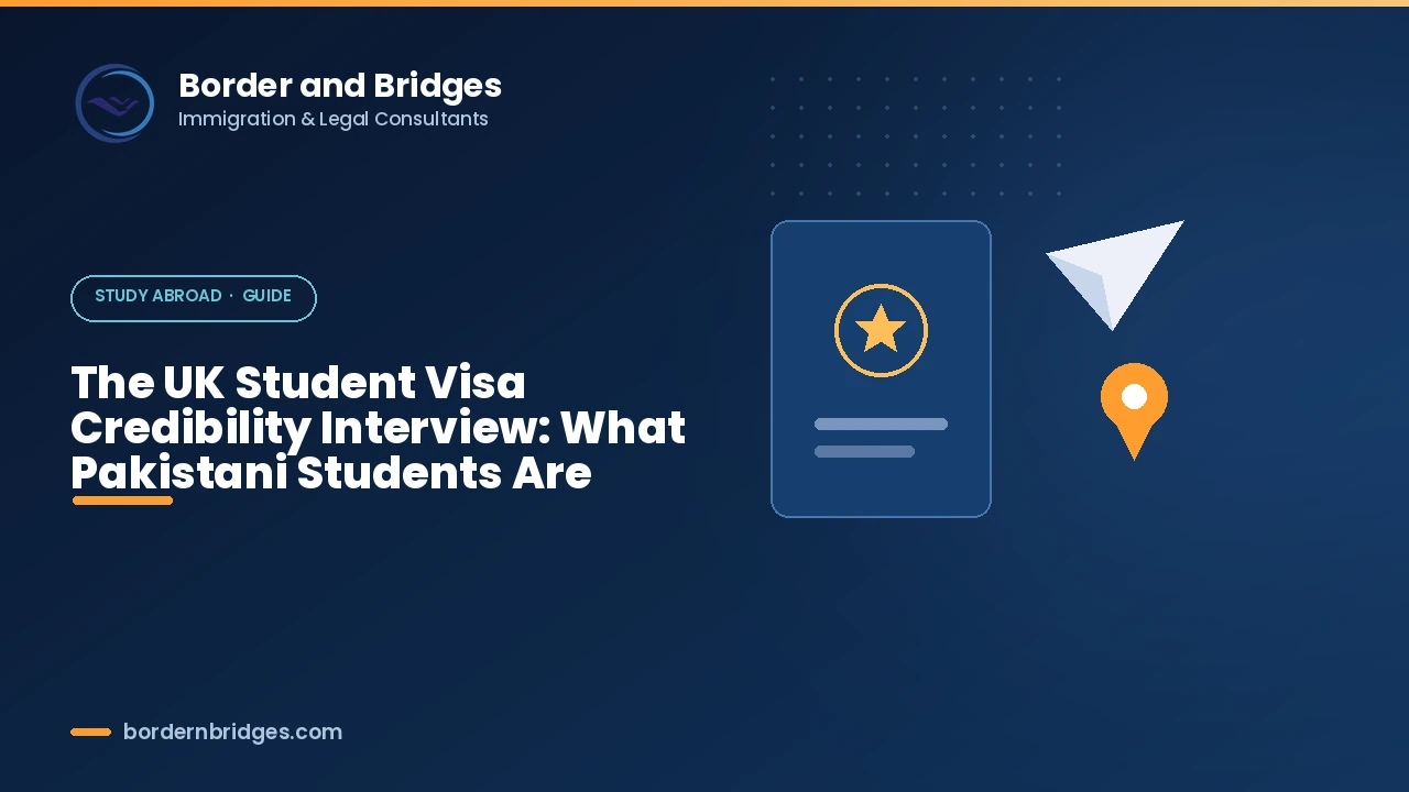 UK student visa credibility interview questions and preparation for Pakistani students in 2026