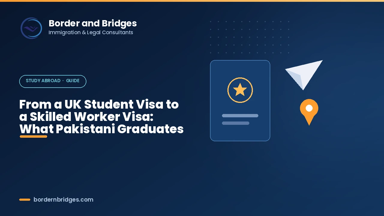 Switching from a UK Student visa to a Skilled Worker visa for Pakistani graduates