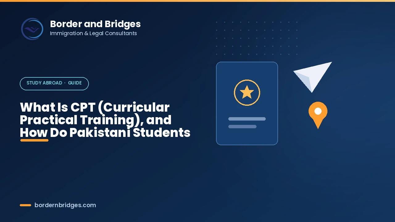 CPT Curricular Practical Training explained for Pakistani F-1 students in the USA in 2026