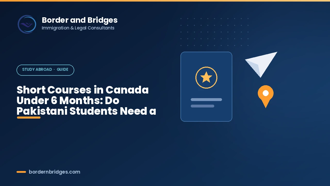 Short course in Canada under 6 months without a study permit for Pakistani students