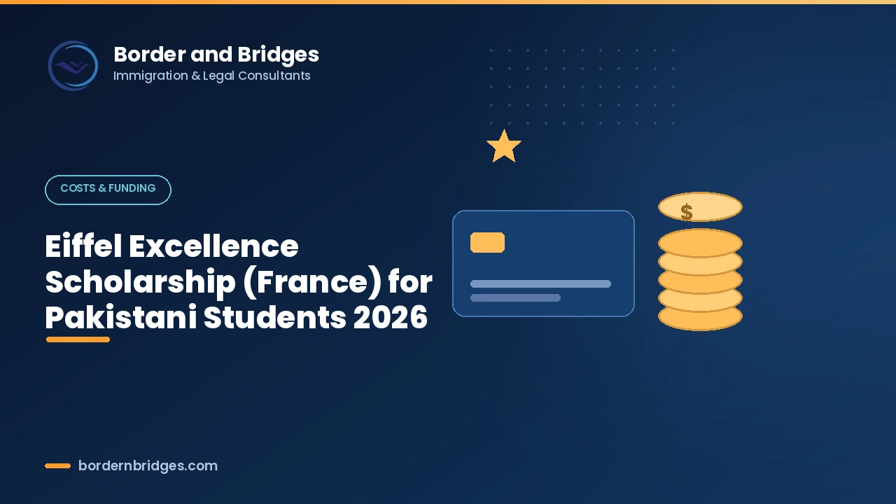 Eiffel Excellence Scholarship France guide for Pakistani students showing monthly allowance and nomination process