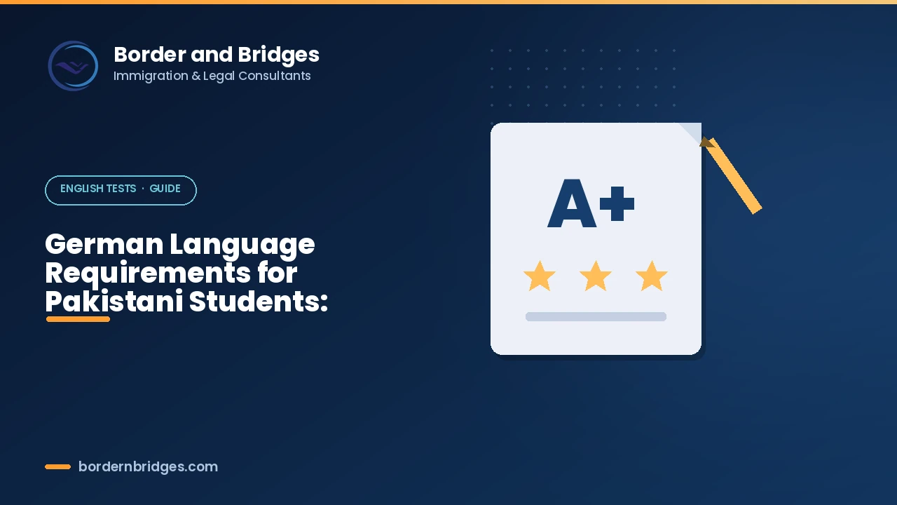 Guide to German language requirements for Pakistani students, comparing TestDaF, DSH, telc and Goethe certificates for 2026