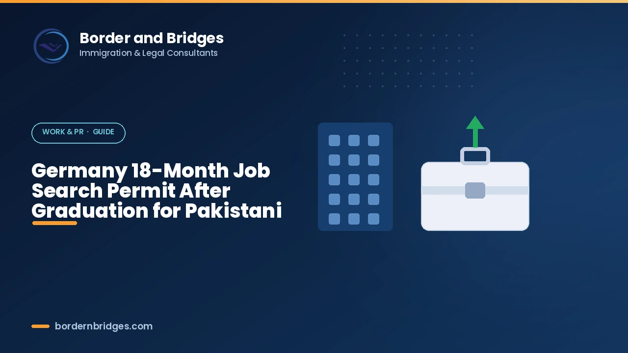 Pakistani graduate in Germany reviewing the 18-month job search residence permit after graduation