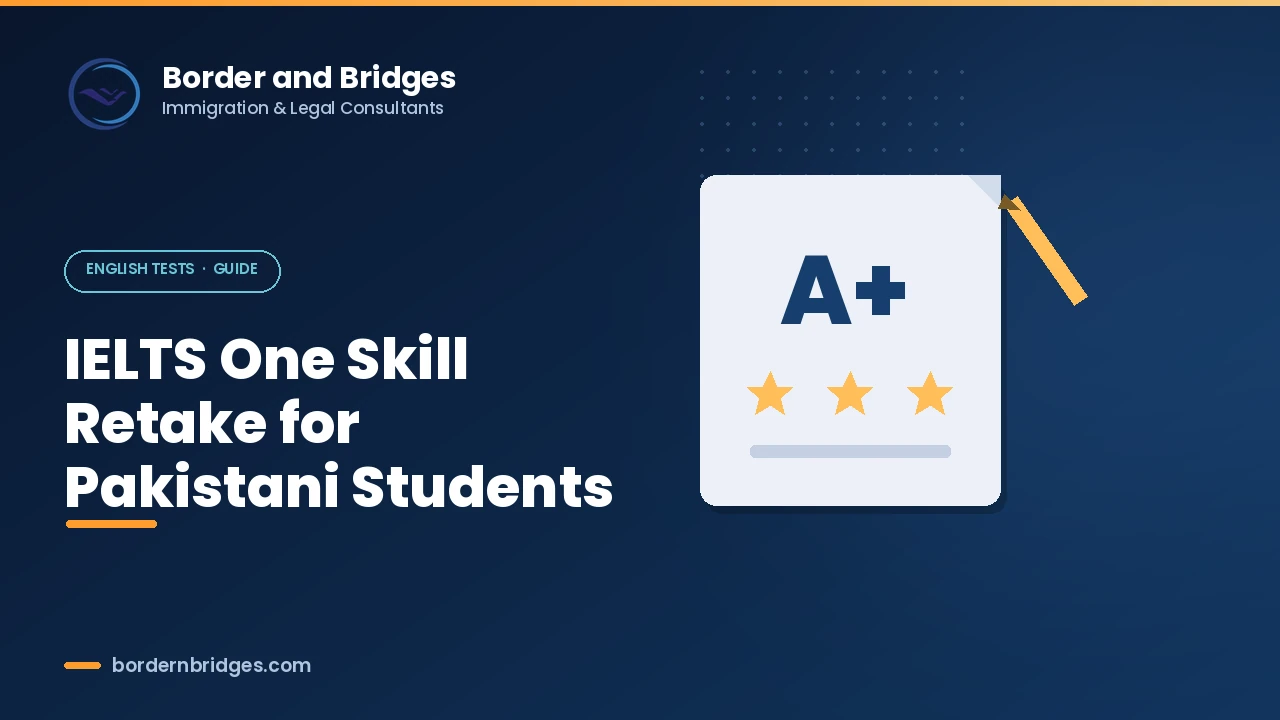 IELTS One Skill Retake explained for Pakistani students: how it works and which visas accept it in 2026