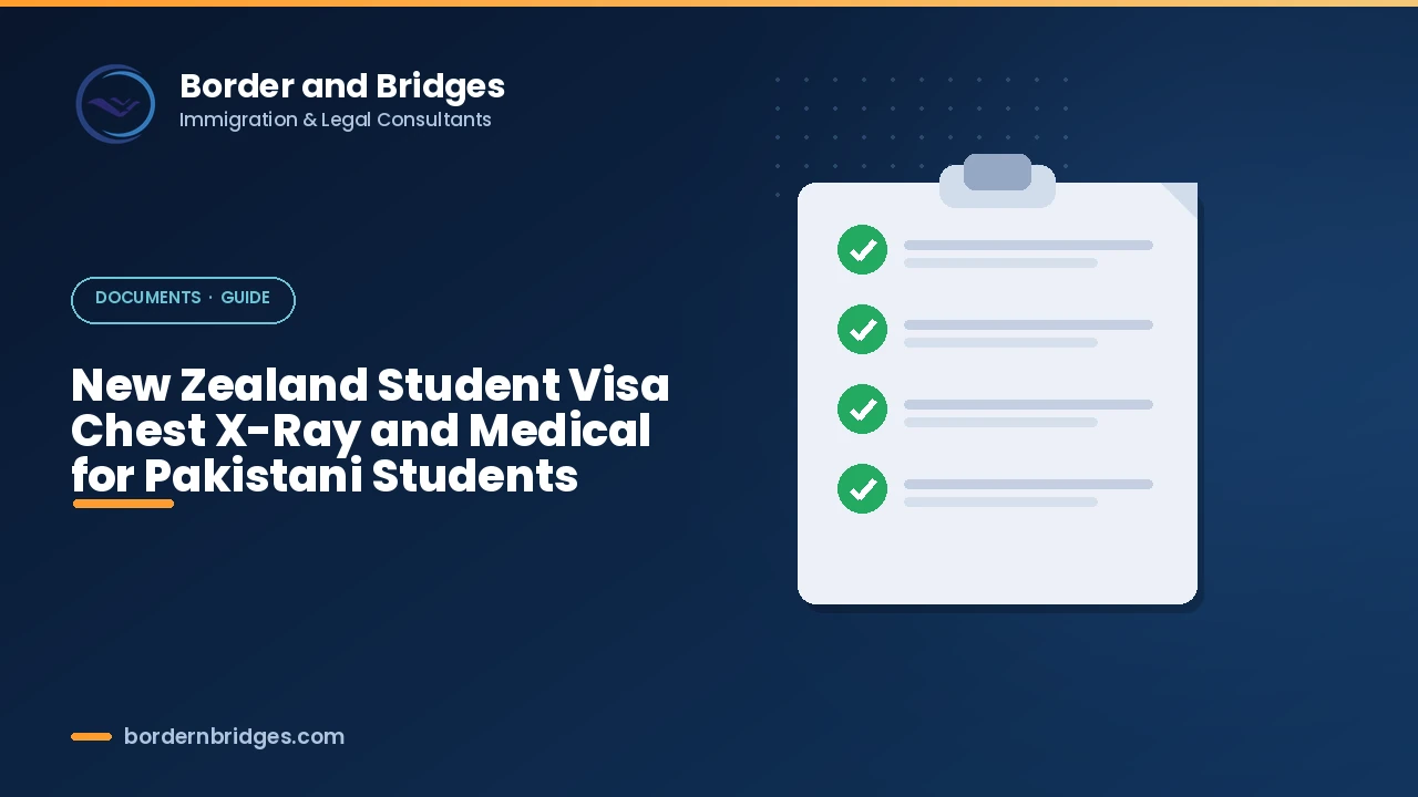 Chest X-ray appointment for a New Zealand student visa, guide for Pakistani students
