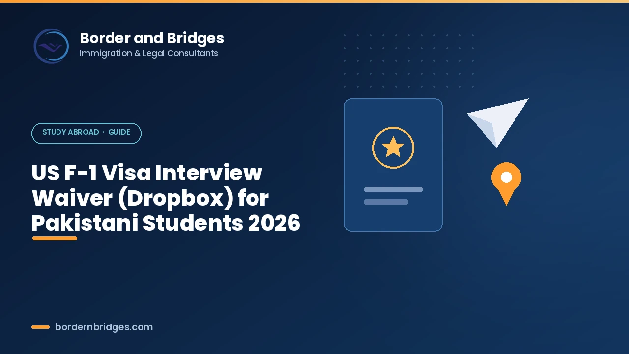 US F-1 visa interview waiver dropbox guide for Pakistani students showing in-person interview now required