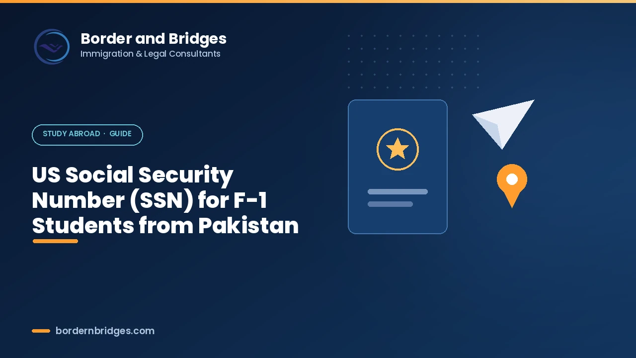 US Social Security number SSN guide for Pakistani F-1 students 2026